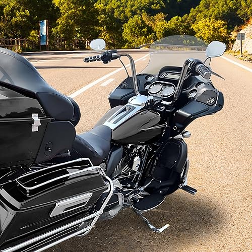 Miniatura 2 de Kojem Cubierta de calibre compatible con Harley-Davidson Road Glide 1998-2013 Reemplazo para cubierta de velocímetro 67923-98B 21906 Negro