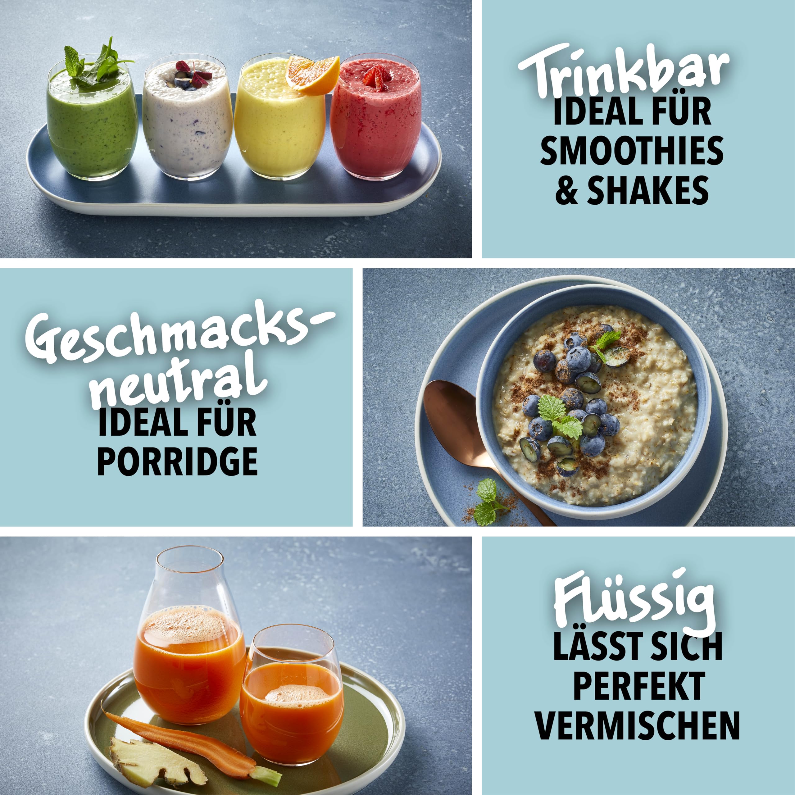 DAVA whitePRO™ Flüssiges Eiklar 6x 1kg Flaschen – 105 g reines Eiweiß pro Flasche DAVA whitePRO Barn Egg Whites 1 kg