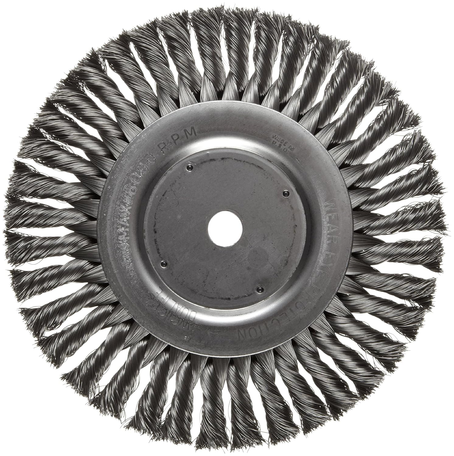 Weiler 08135 8" Standard Twist Knot Wire Wheel , .014" Steel Fill, 5/8" Arbor Hole, Made in the USA (Pack of 2)