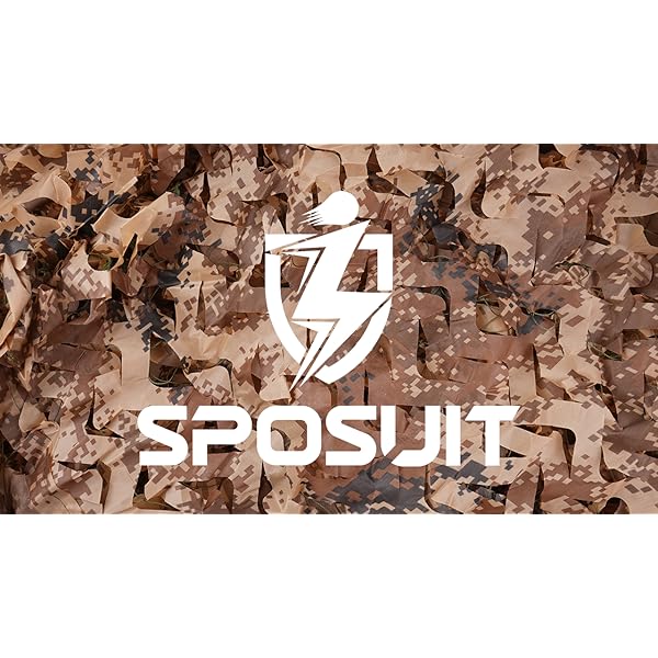 Sposuit Tarnnetz Camouflage Netz 3x3M 3x6M 4x6M 6x6M, Militär Dekoration Sonnenschutz Jagd Tarnung Net, Waldlandschaft… – Bild 8
