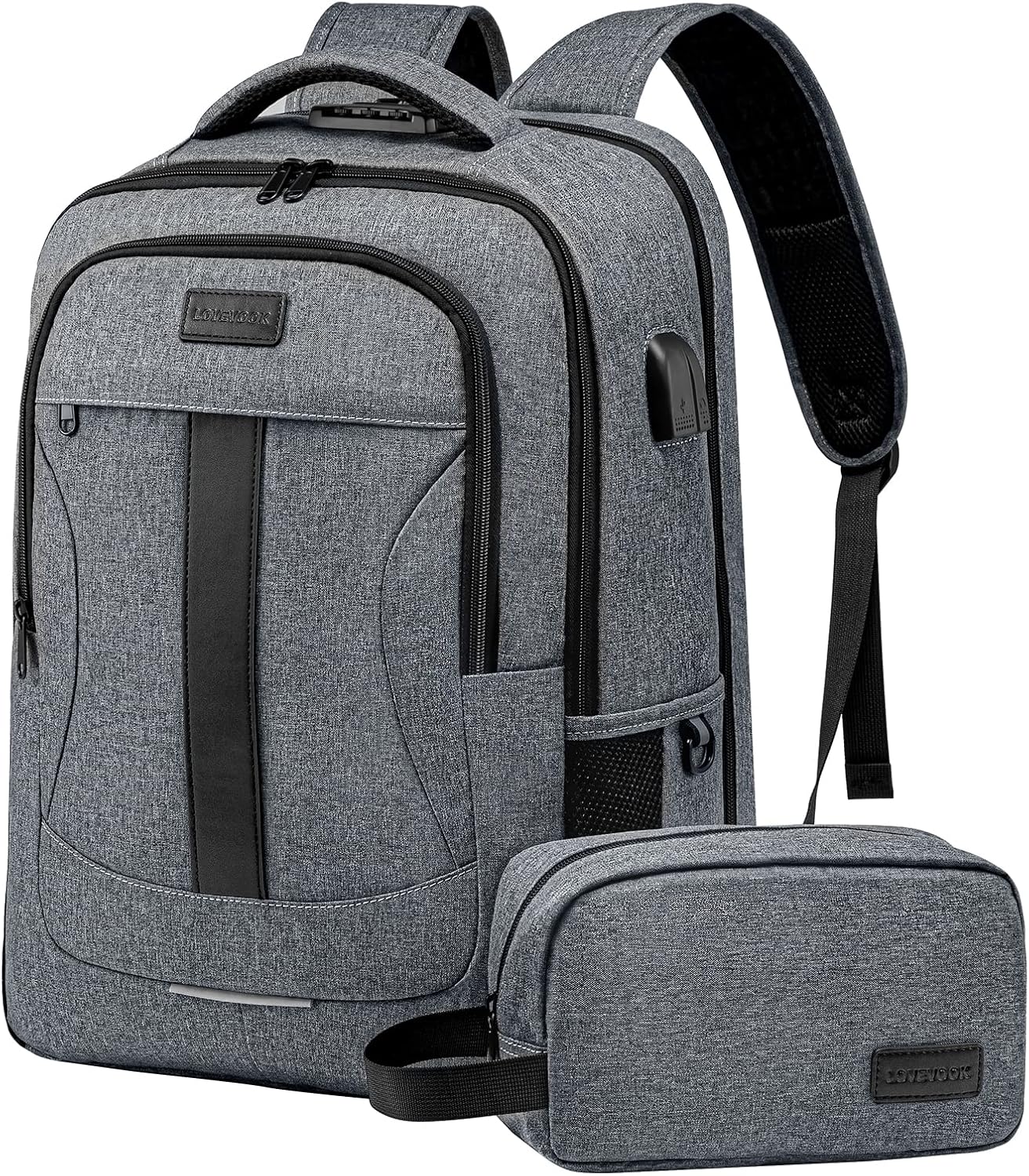 LOVEVOOK Laptop Backpack Work Travel Backpack TSA Anti Theft Business Backpack 17 Inch College Bookbag for Men Women : Electronics