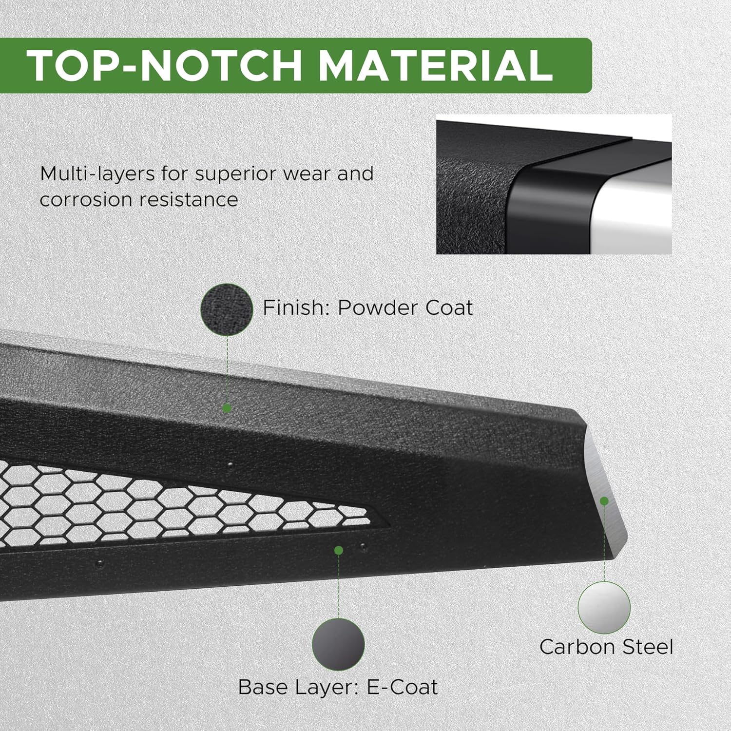 Roll Bar for Pickup Truck, Universal Headache Rack Adjustable Chase Rack Sport Bar Roll Cage Fit for Tacoma Gladiator F150 Sierra Silverado Ram Tundra Carbon Steel, Include 4 Tail Lamp, Black