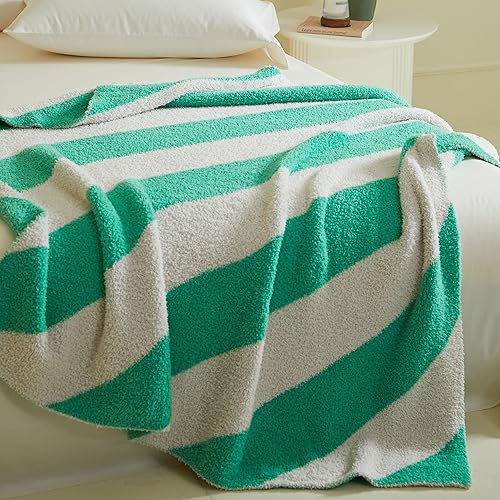 Miniatura 4 de Manta de microfibra mullida para sofá, reversible, acogedora y cálida para todas las estaciones, manta de felpa de lujo para cama