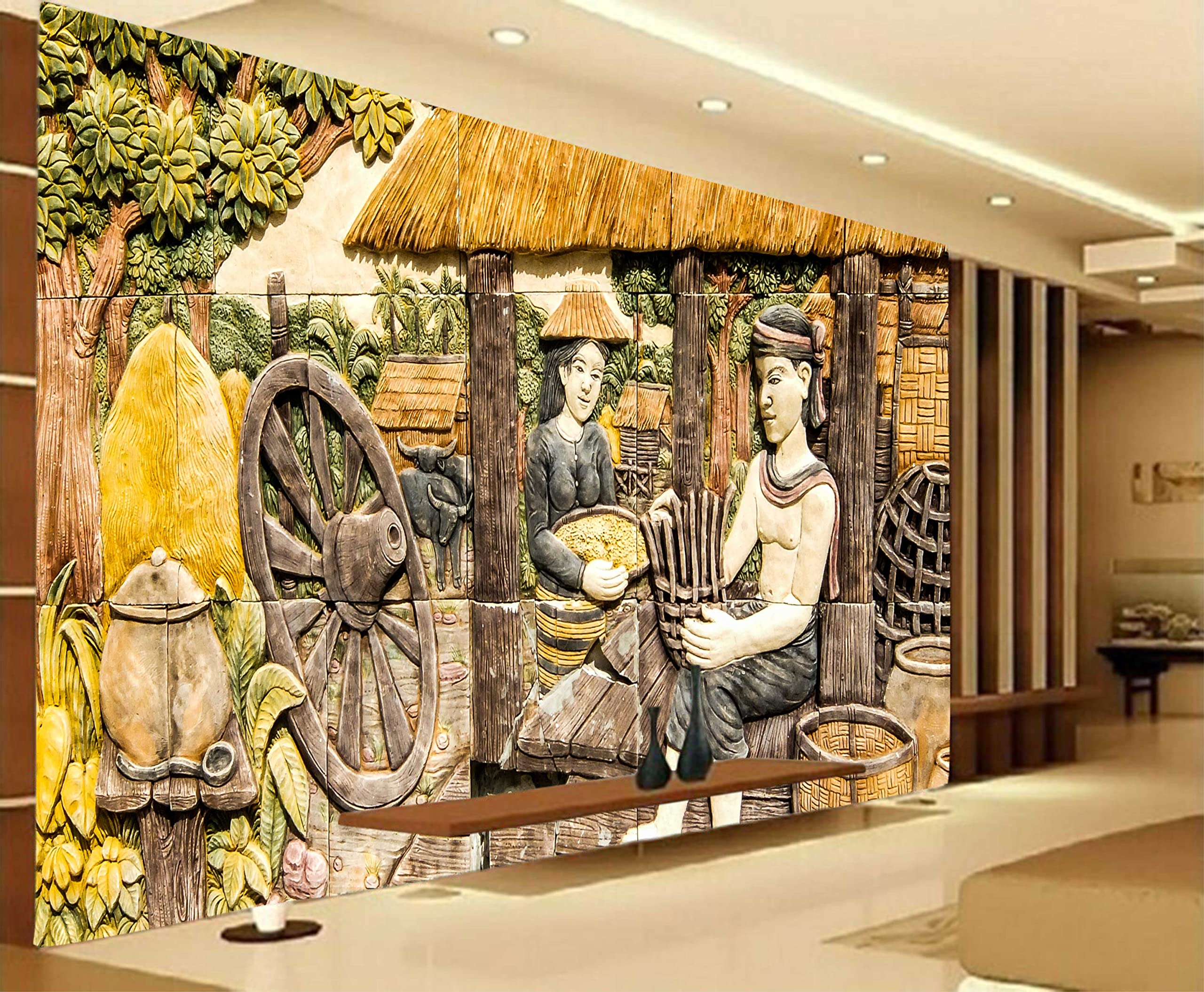 See full amazon price history chart for Annu Advertising Self Adhesive Wallpaper Wall Sticker for Home Office Living Room Bedroom Hall Kids Room Play Room 3D Design hd Multicolor Old Villages Scenery_17 (48 inch x 30 inch)_1Roll Annu Advertising Self Adhesive Wallpaper Wall Sticker for Home Office Living Room Bedroom Hall Kids Room Play Room 3D Design hd Multicolor Old Villages Scenery_17 (48 inch x 30 inch)_1Roll (B0BDFZ7M41) Amazon Price History, Amazon Price Tracker