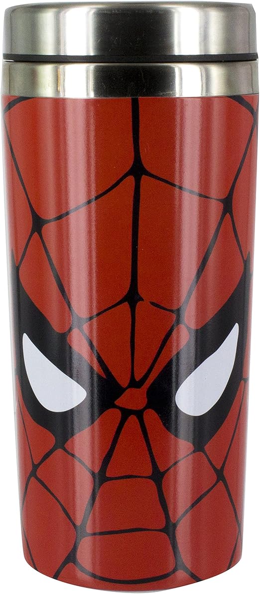 Paladone Marvel Travel Mug Spiderman rot/silberfarben, bedruckt, aus