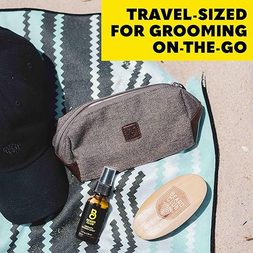 Miniatura 8 de Beard Club - Cepillo de cerdas de jabalí para hombres, cepillo de barba de madera de abedul para peinar y domesticar, herramienta de aseo de barba