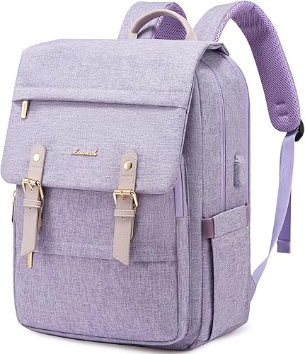 Miniatura 13 de LOVEVOOK Mochila para computadora portátil para mujer, mochila de viaje para computadora de 17 pulgadas, mochila de mano para profesores, para Negro