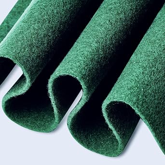 FabricLA Craft Felt Fabric - 18 X 18 Inch Wide & 1.6mm Thick Non-Stiff Felt Fabric by The Yard - Kelly Green - Use This Soft Felt Roll for Crafts - Felt Material Pack A1-AQQ3-83FM
