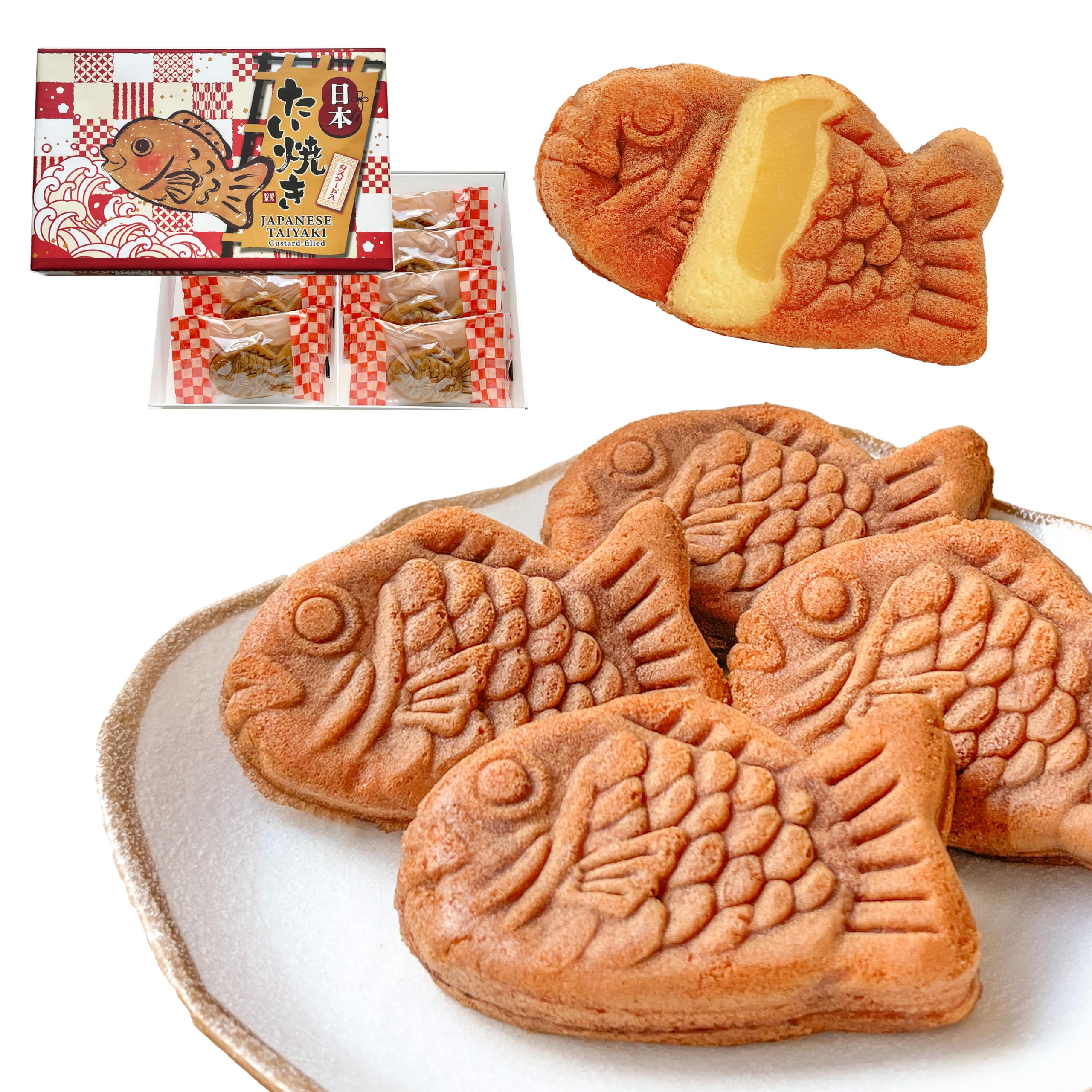 Amazon | ショウエイ 日本たい焼き (カスタード8個入) | 日本たい焼き