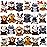 JOYIN 24 Pcs Mini Safari Animal Plush Toys (24 Units 3 Each), Animals Keychain Decoration for Kids, Small Stuffed Animal Bulk for Kids, Carnival Prizes, School Gifts, Christmas Goodie Bags