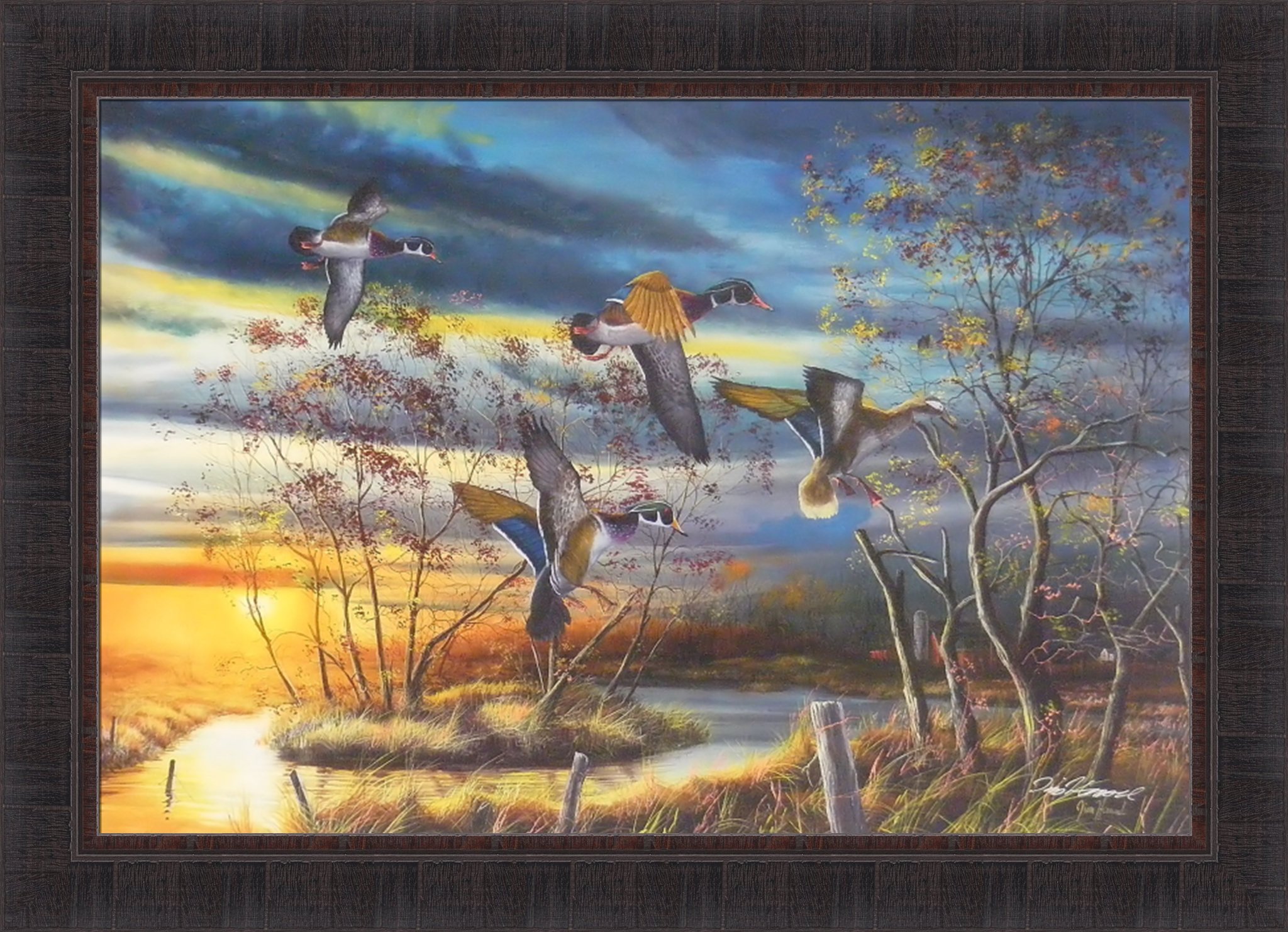 Amazon.com: Autumn Splendor by Jim Hansel 24x33 Wood Ducks