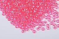 Vista 38 de 1000 piezas de gemas acrílicas de plástico, diamantes acrílicos falsos, cuentas de relleno de jarrón, cristales de diamantes sintéticos, joyas