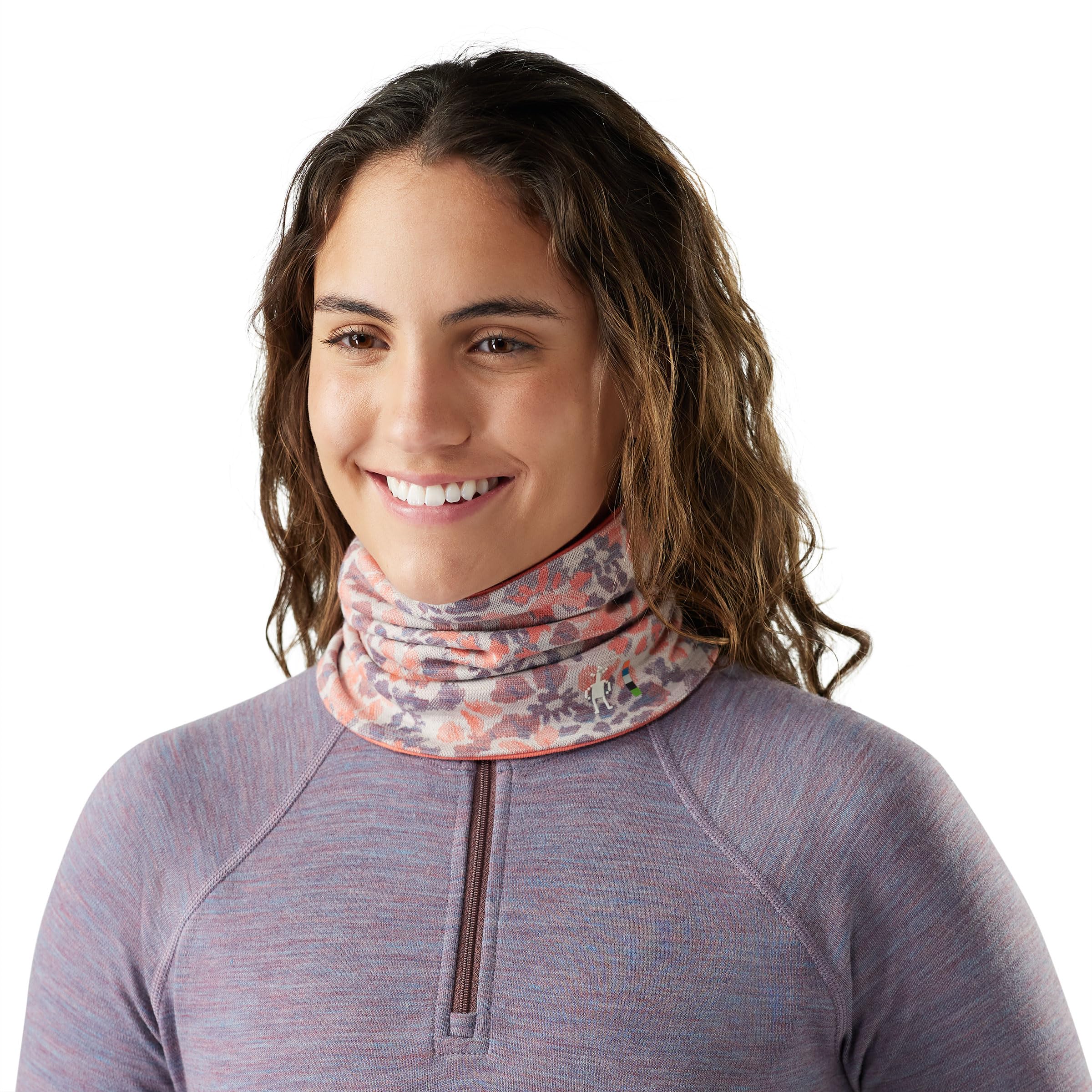 Smartwool, Unisex, Thermal Merino Reversible Neck Gaiter, Coral Reef Floral, One Size