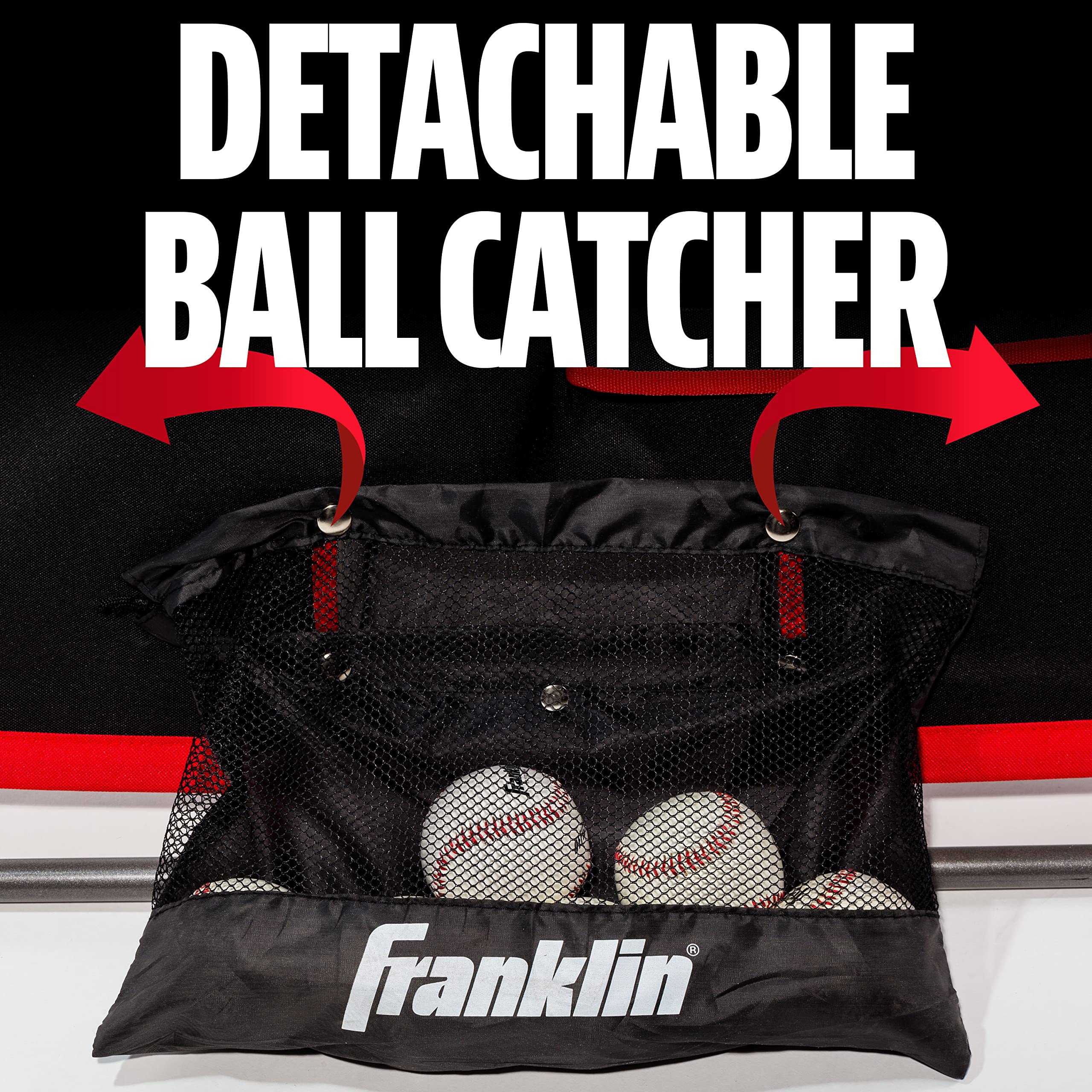 Franklin Sports MLB - Entrenador de Retorno 2 en 1 Switch-Hitter Flyback, 68 x 44 Pulgadas
