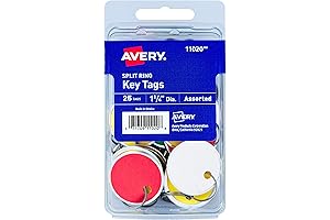 Avery Metal Rim Key Tags: Accessible Identification for Personalized Organization