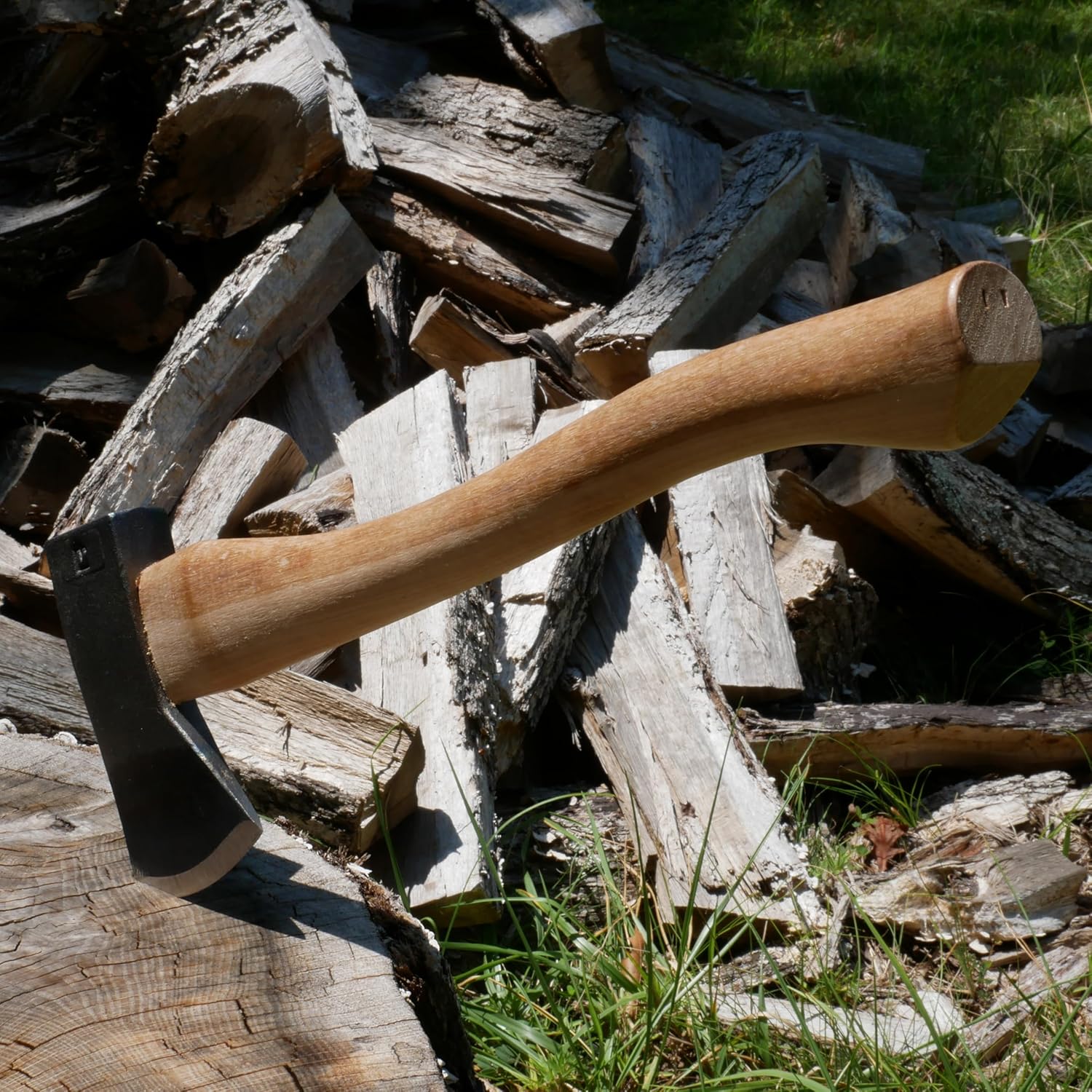 COUNCIL TOOL Hudson Bay Camp Axe - 2 lbs Hand Axe with 18" Curved Hickory Handle & Hardened Poll - SU20HB18C