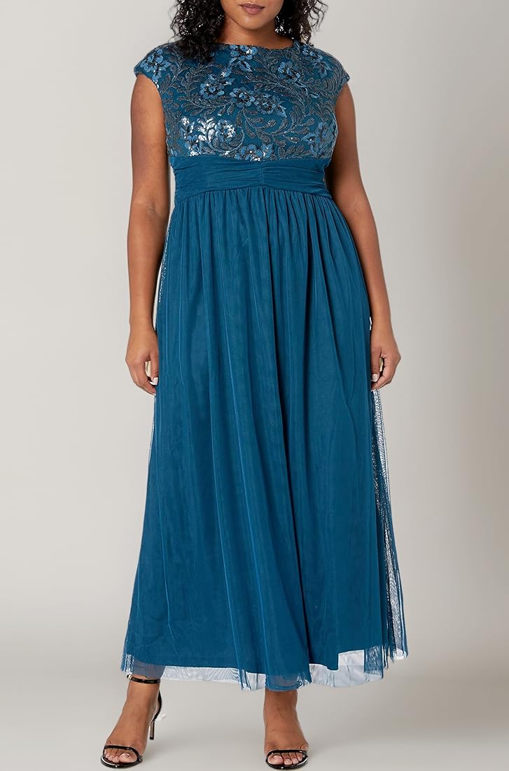 le bos formal dresses Elegant Ocean Blue Mermaid Tulle Ruffle Formal Dresses Long With Beads –  Newinlook main image 0