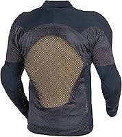 Vista 3 de WICKED STOCK Camisa de motocicleta blindada de malla para hombres y mujeres – Camiseta protectora de motocicleta de malla CE nivel 2 para verano