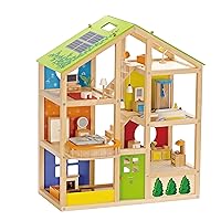 Algopix Similar Product 7 - All Seasons Kids Wooden Dollhouse by