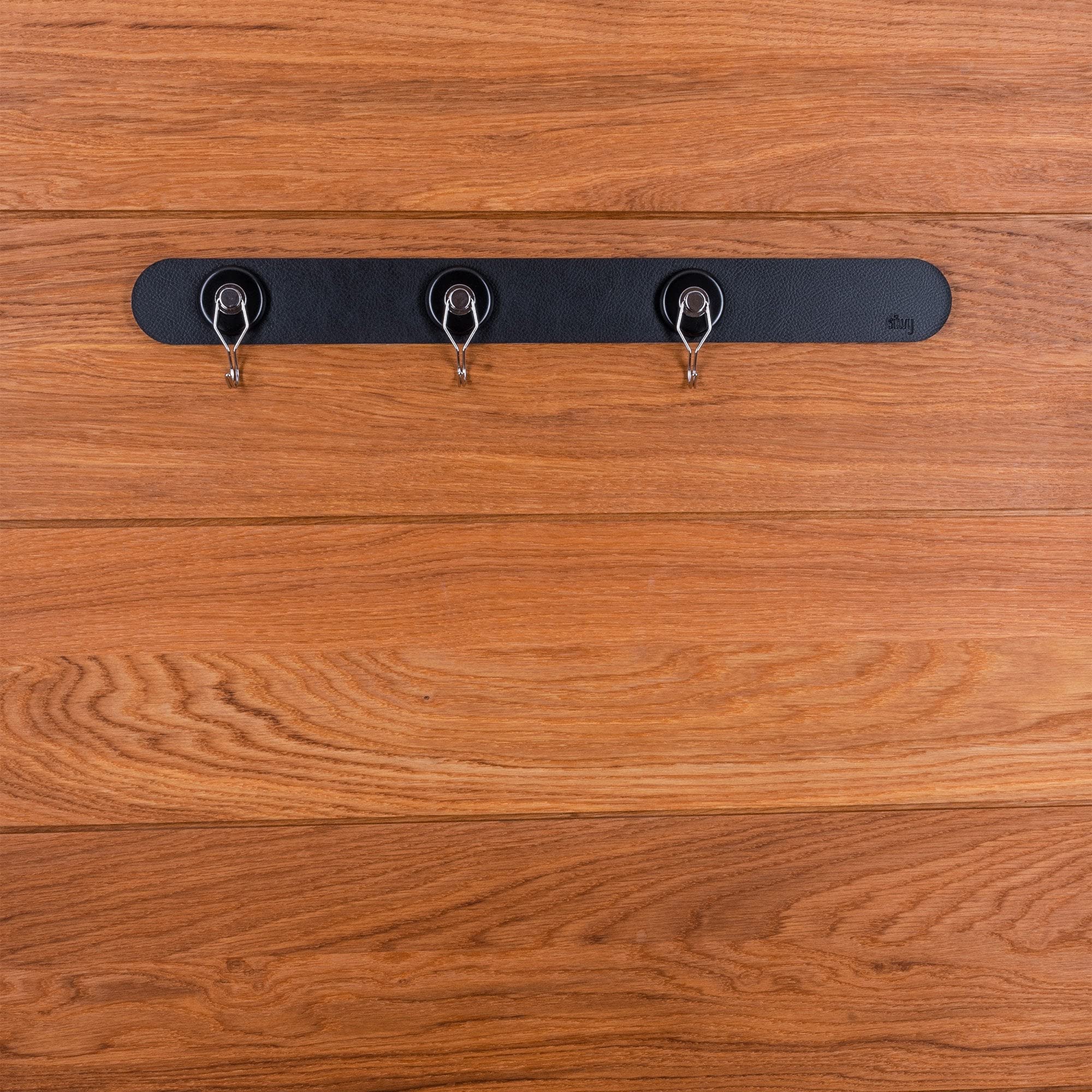 silwy® Metall-Leiste Black zum sicheren, platzsparenden Verstauen der Magnet-Gläser mit maximaler Platzausnutzung (50cm // Large) - perfekt für Camping, Caravaning und Boating