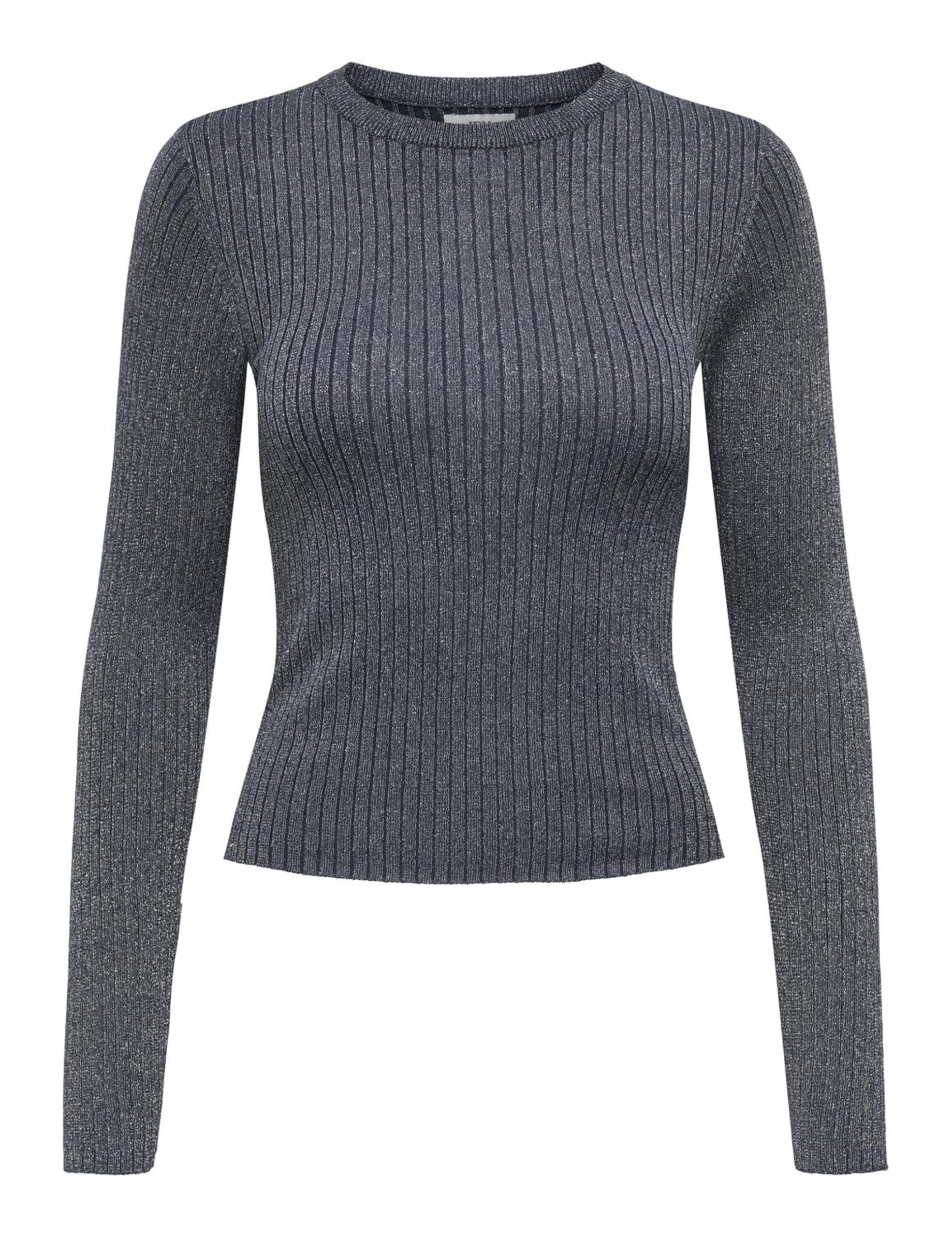 JDY Damen Jdyplum Lurex L/S O-Neck Pullover KNT