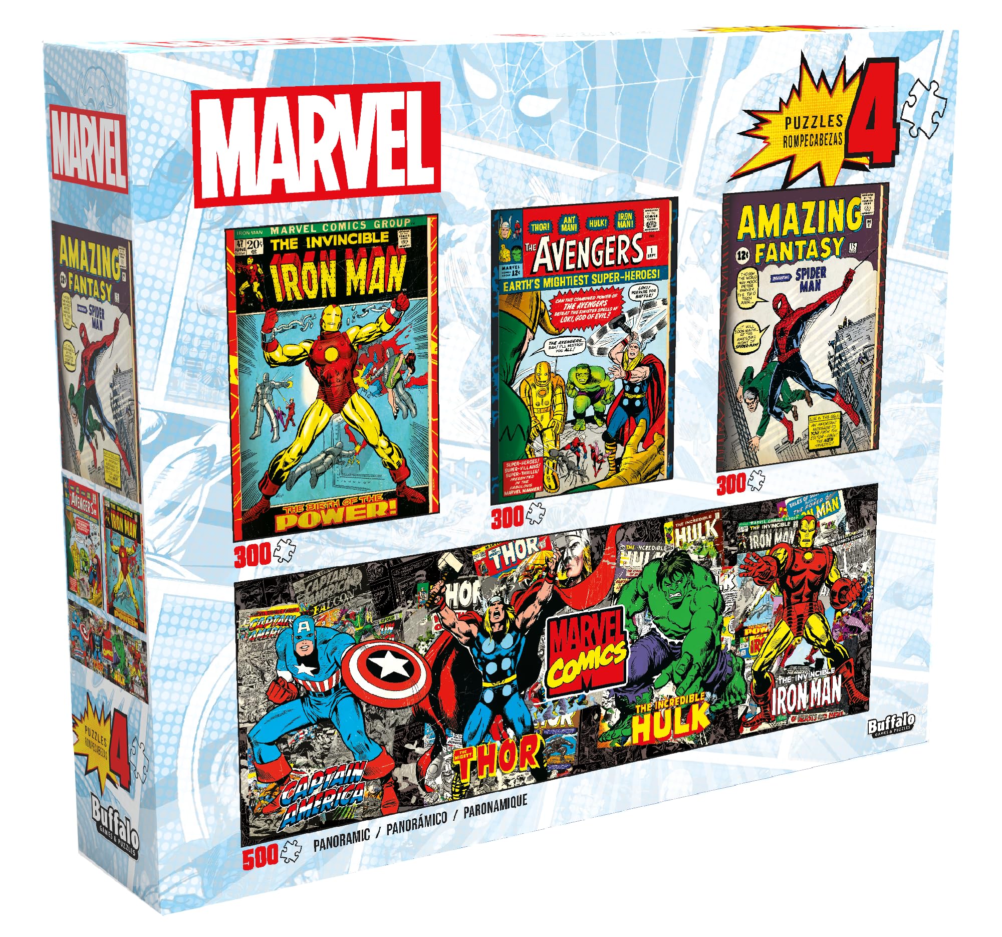 Amazon.com: Buffalo Games - Marvel - 4 x 1 Multipack - Comics