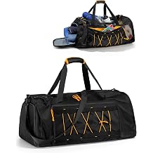 Fasrom 90L Mesh Dive Duffel Bag with Wet/Dry Compartment for Snorkel Gear