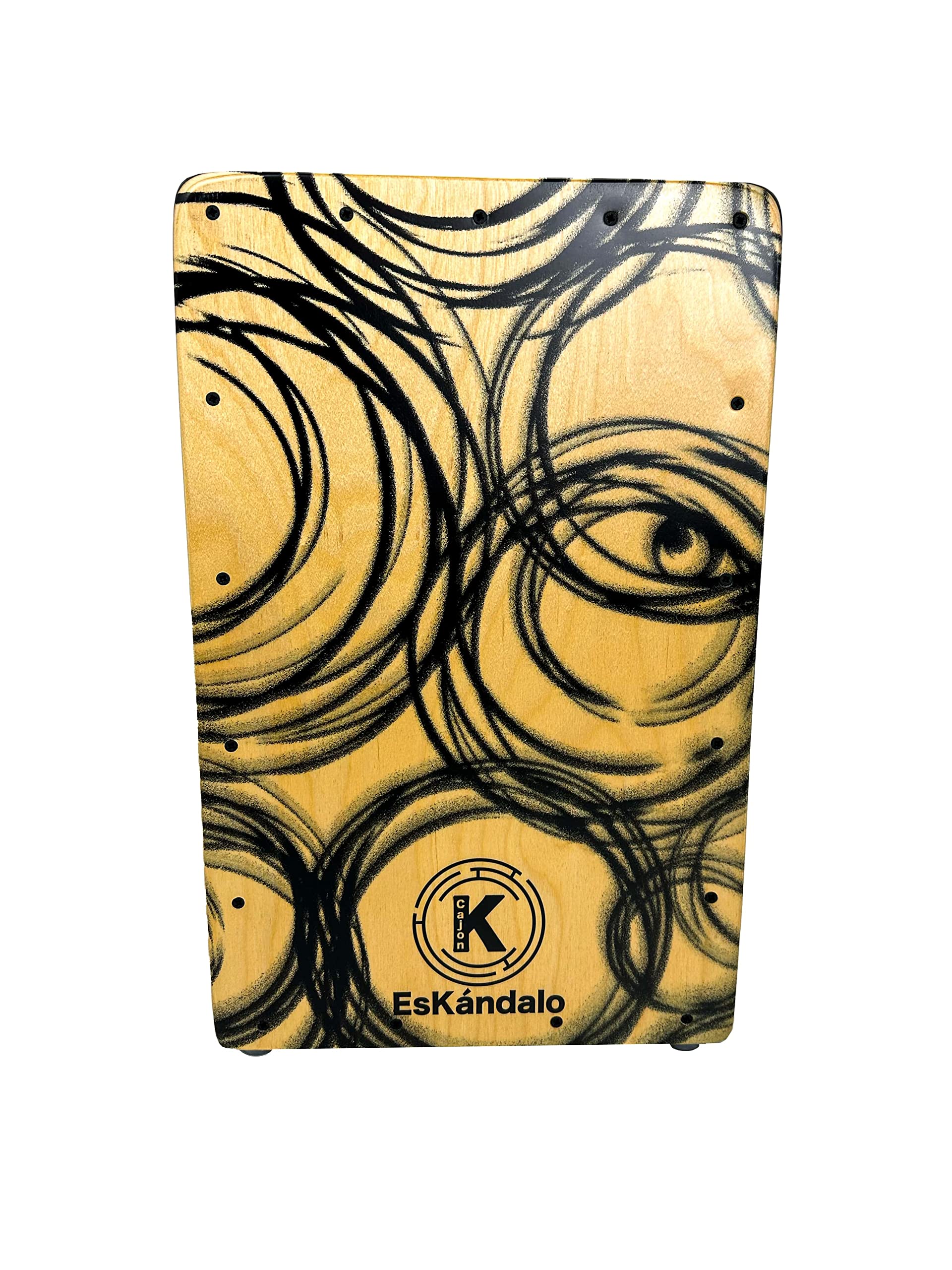 Cajon Flamenco Eskandalo Konfusion (TAPA NATURAL CON FUNDA)