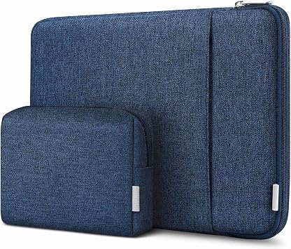 Inateck 14" 360  Ultra Protective Computer Case with Storage Pouch, Blue