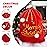 JOYIN Christmas Large Gift Bags 31 x 27 with Cord Drawstring, Red Santa Sack for Indoor Xmas Give Decoration, Large Velvet Santa Claus Bag Costume for present Dcor, Giant Presents Gifts Wrap
