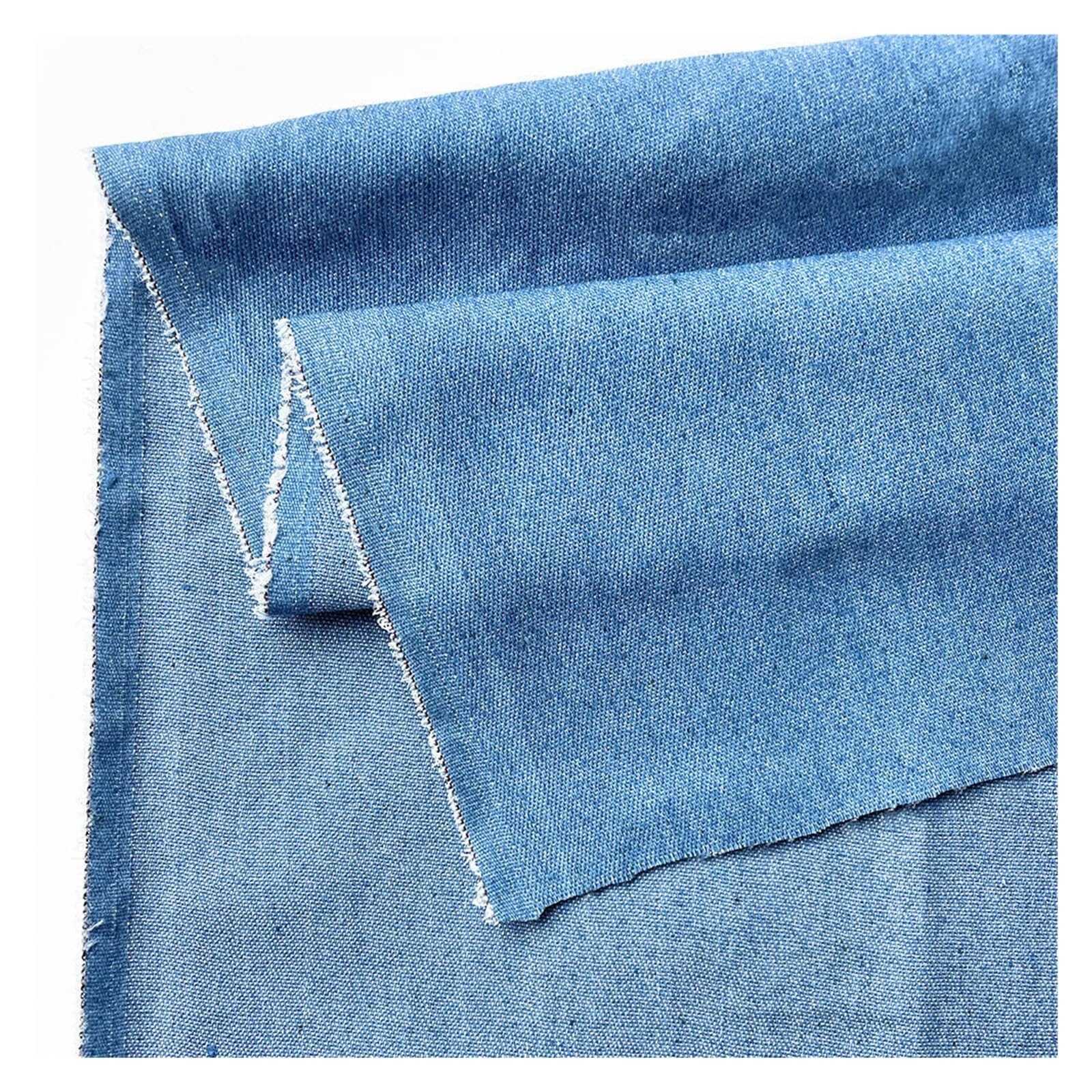 Denim Stoff Baumwolle Dünne Licht DIY Handgemachte Puppen Kleidung Jeans Rock Jacke Tasche Handarbeit Material(Sky Blue,90x145CM(35inx57in))