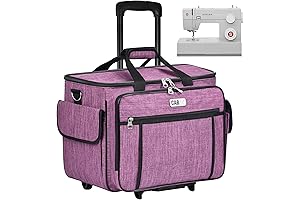 CAB55 Premium Rolling Sewing Machine Case Trolley Tote Bag on Wheels