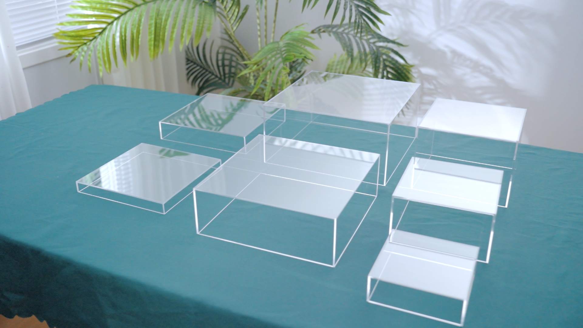 Leinuosen 6 Pcs Large Buffet Risers, 7 To 12 Inch Catering
