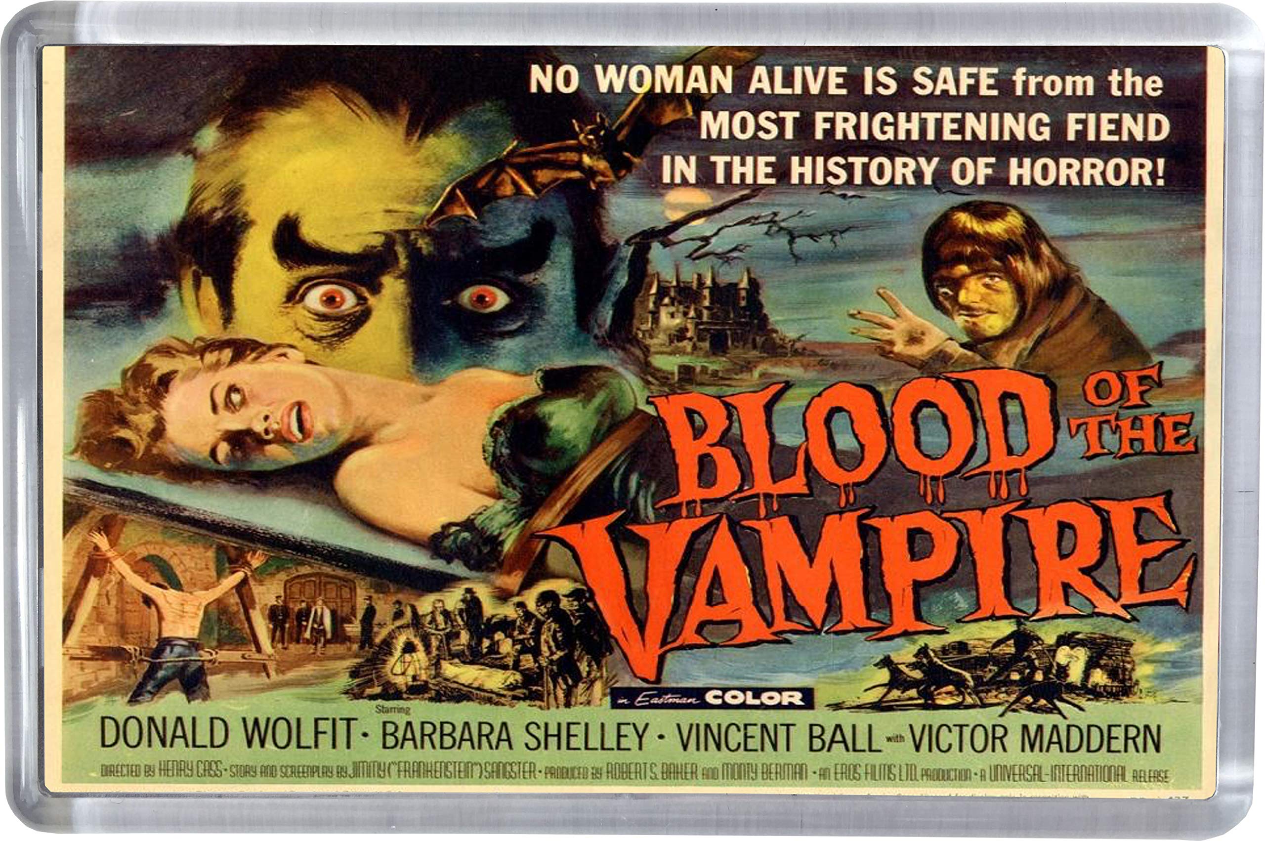 Super Universe Blood Of The Vampire Movie Poster Fridge Magnet 5 X 7.5 Cm