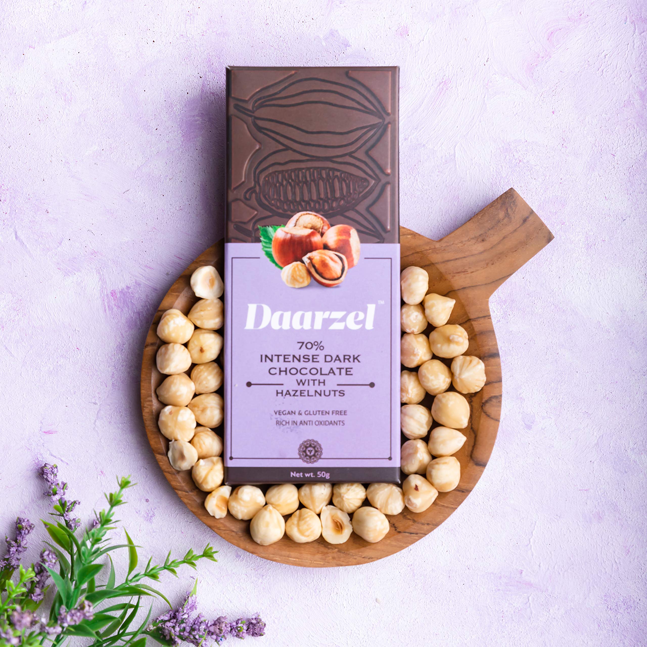 AMBRIONA Daarzel Dark Chocolate With Roasted Hazelnuts,Vegan And Gluten Free Chocolates With 70% Cocoa,50Gm (B08FXWJQ1V) Amazon Price History, Amazon Price Tracker