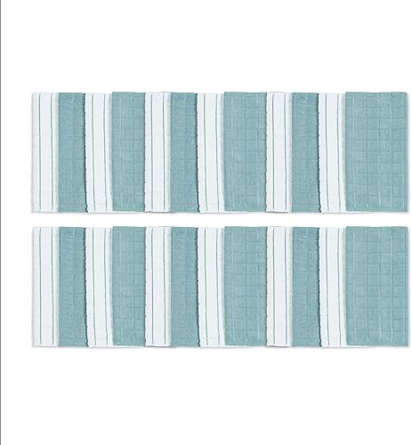 Miniatura 2 de Simpli-Magic 79285 - Paños de microfibra y paños de cocina, topacio a cuadros, 12 x 12 pulgadas, paquete de 24