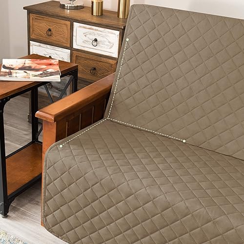 Vista 172 de Chun YI. - Funda reversible para sofá, funda para sillón, fácil de instalar, lavable, cubiertas para sala de estar. Negro