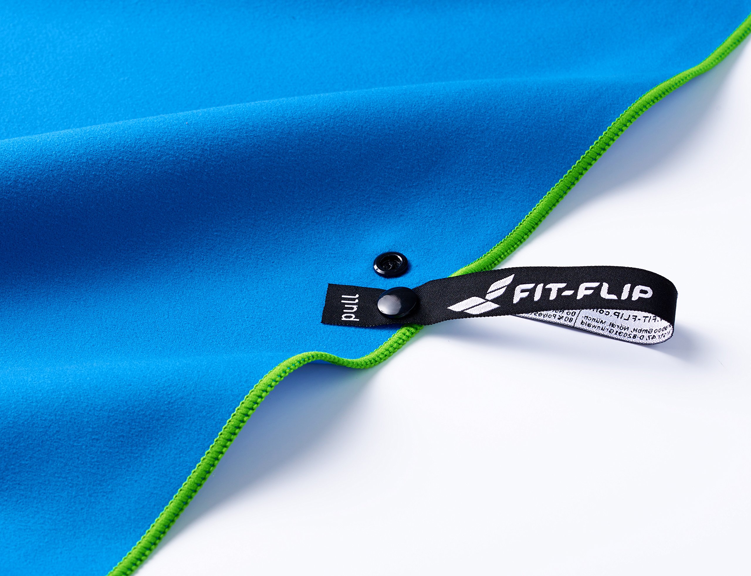 Fit-Flip Asciugamano microfibra - asciugamano palestra compatto e ultraleggero - asciugamani microfibra - il perfetto telo mare microfibra grande - ottimale per viaggio, sport e palestra