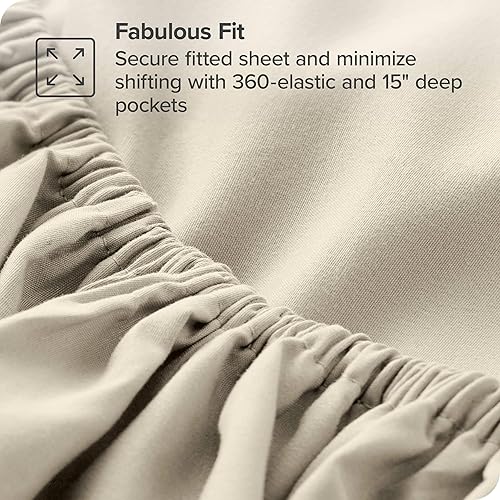 Miniatura 6 de Bare Home - Sábana bajera ajustable de microfibra 1800 ultra suave