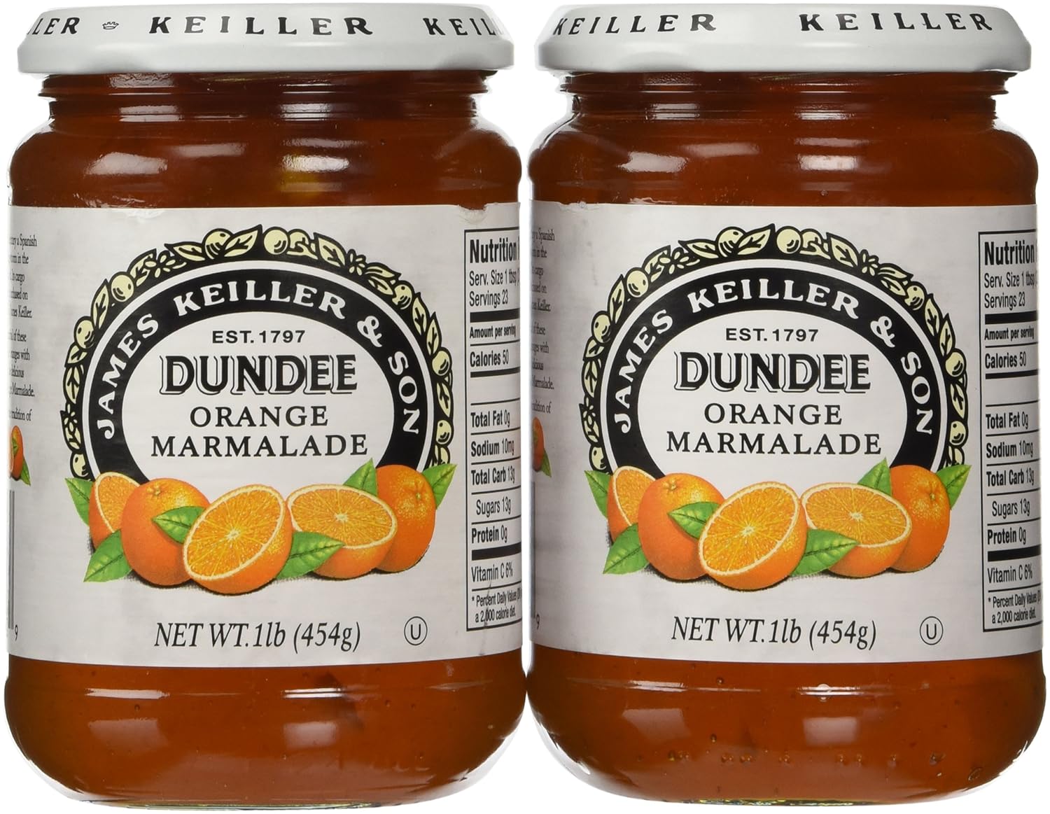 Keiller Marmalade Orange, 16 OZ Pack of 2 Grocery