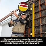 STABILA Poziomica magnetyczna typ 96-2 M, 61 cm, bardzo mocny profil aluminiowy, bardzo silne magnesy ziem rzadkich, 1 pozioma / 2 pionowe libele, amortyzujące zaślepki, antypoślizgowe stopery, Made