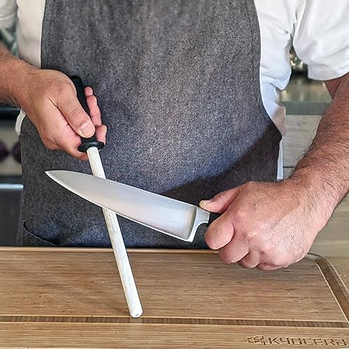 Miniatura 2 de Kyocera Advanced Ceramics - Varilla de afilar de cerámica de 9 pulgadas para cuchillos de metal