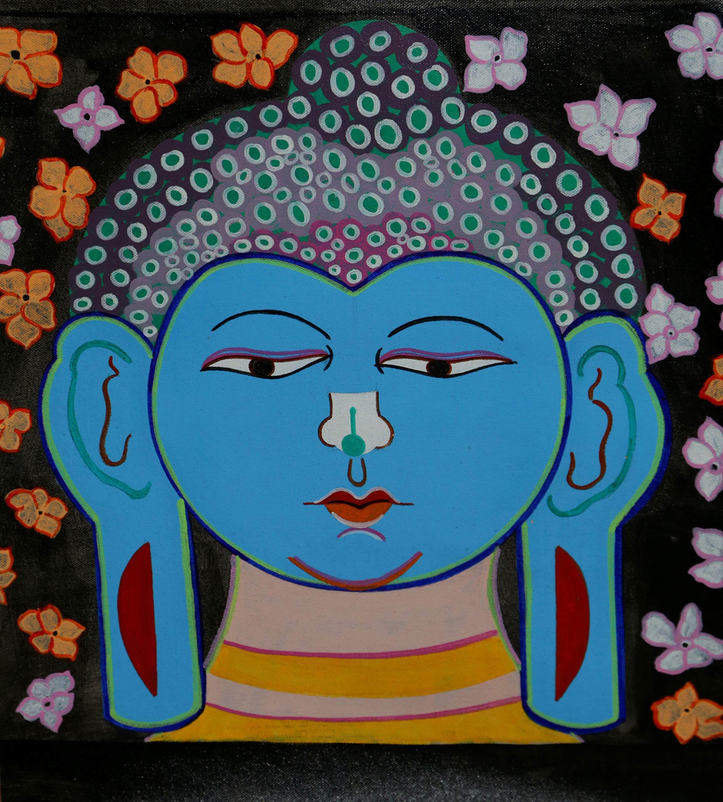 Buddha (Acrylic Painting By Jagadish Ambalgi)-picture-31