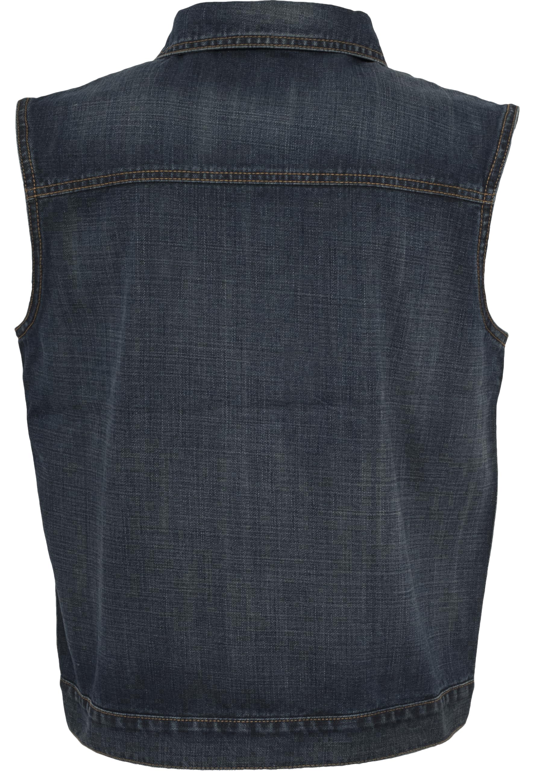 Urban Classics Chaleco Tejano Hombre Chaleco Azul claro Regular
