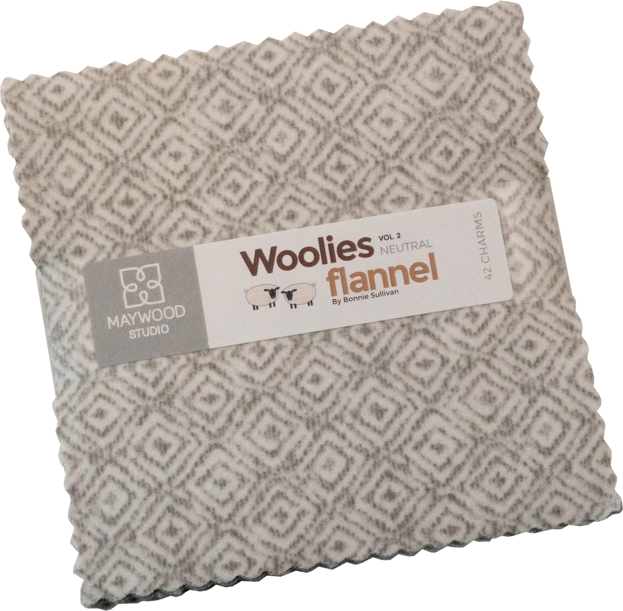 Bonnie Sullivan Woolies Flannel Neutrals Vol. 2 Charm Pack 42 5-inch Squares Maywood Studio
