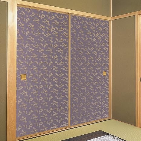 Amazon 和モダン 和紙 ふすま紙 San234 糊で簡単に貼れる 和風デザインな 紅葉の柄 の和紙 壁紙 にも ふすま にも使える おしゃれな 壁紙 壁紙