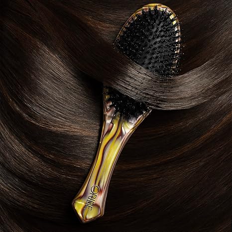 Oribe Flat Brush - Gently Detangles & Smooths Hair - Sleek, Shiny Finish