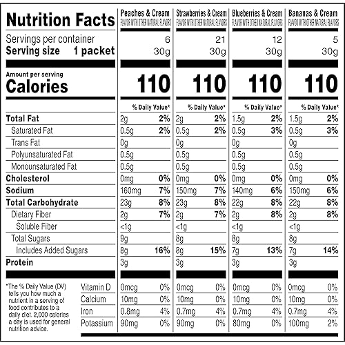 Miniatura 8 de Quaker Paquete variado de frutas y crema de avena instantánea 44 unidades paquete de 1