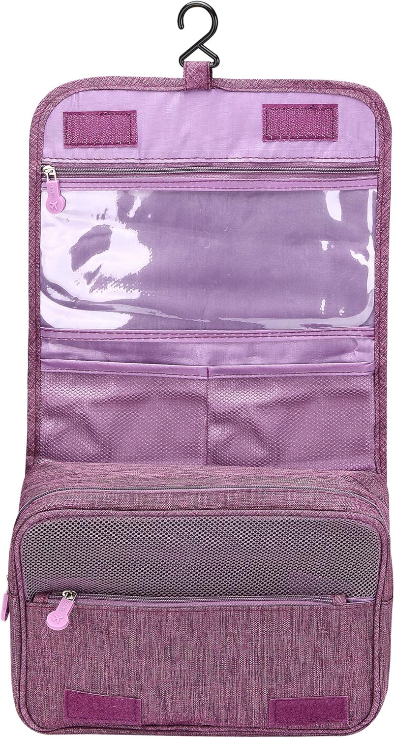 SELLYFELLY Portable Hanging Travel Toiletry Bag for Men and Womens Waterproof Bathrooom Shower Bag Multifunctional Cosmetic Makeup Organzier