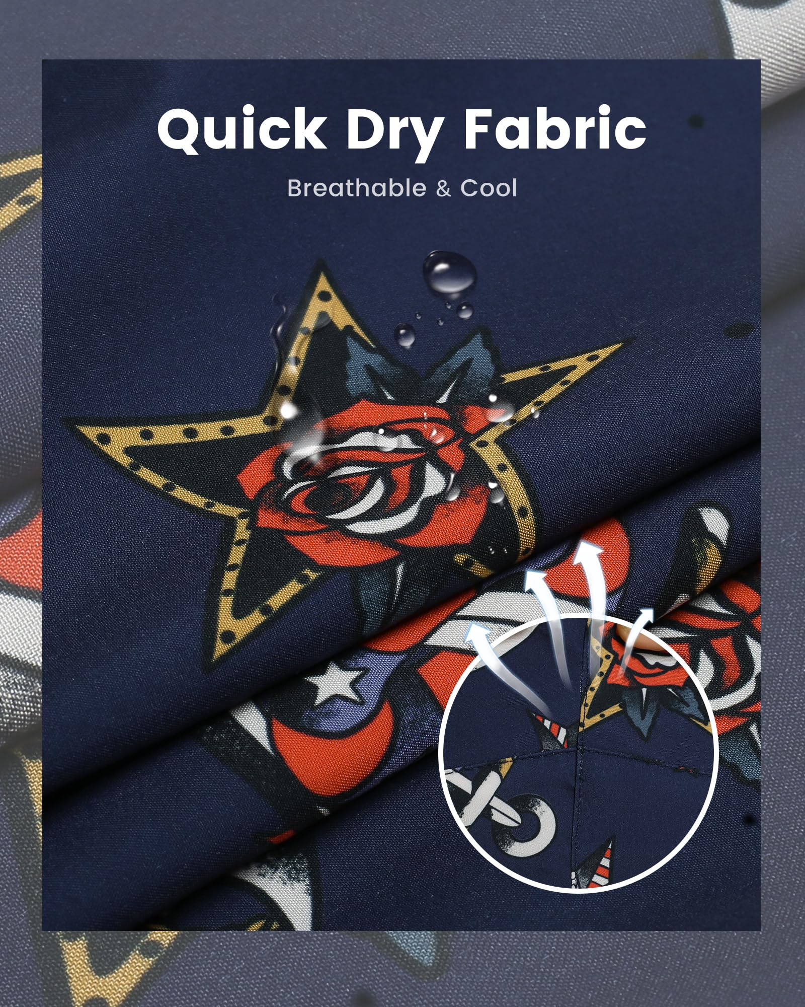 maamgic Mens Swim Trunks with Compression Liner 7